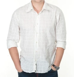 Nautica Men's Long Sleeve Plaid Shirt